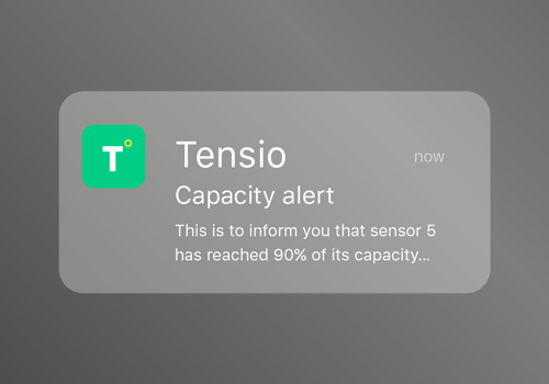 Tensio system notifications overview